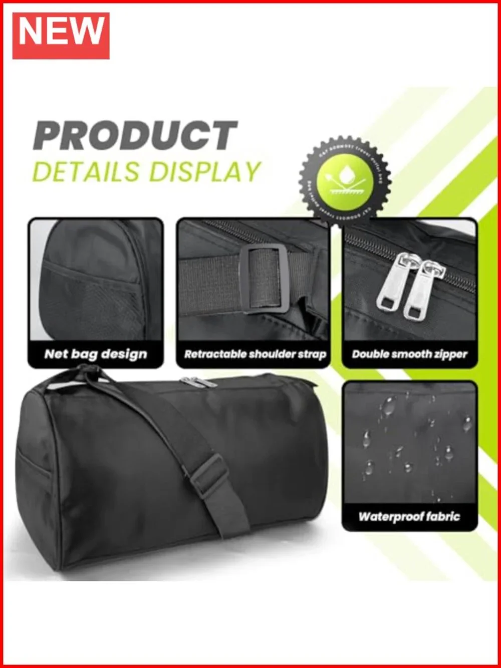 Small Travel Duffel Bag Foldable Waterproof Gym Bag Sports Duffle Lightweight